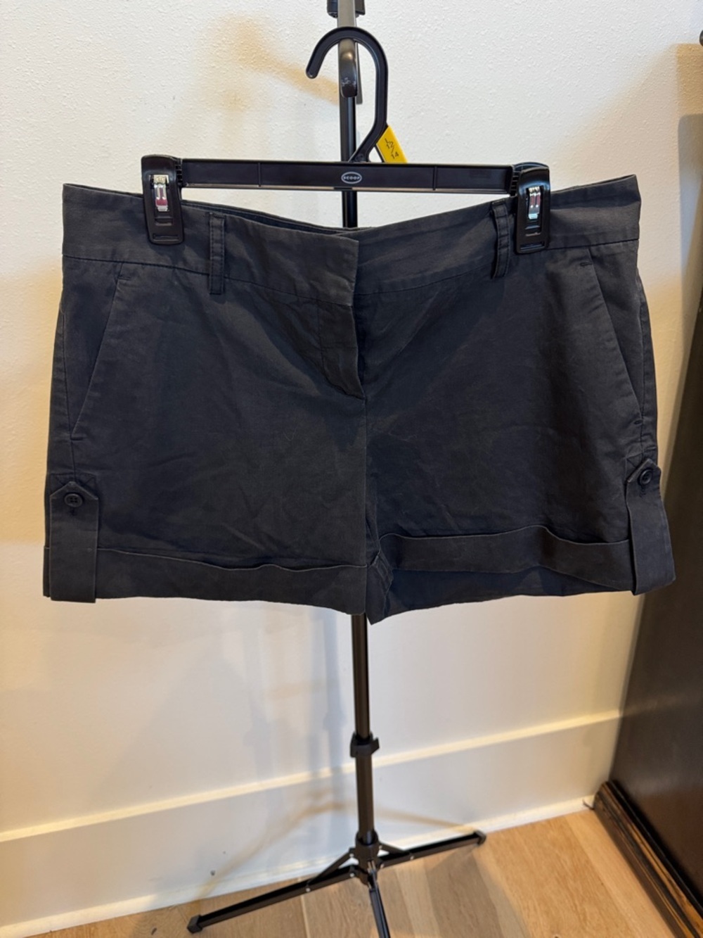 Theory Black Tailored Cotton‎ Shorts